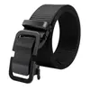 Cinturón de Lona para Hombre Hebilla Automática Casual Versátil Moda Cinturón Forrado Engrosado Nylon Traje de Trabajo Entrenamiento Militar Cinturón de Moda
