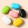 Suministro directo de fábrica caja de almacenamiento de plástico para medicamentos portátil para viajes semana Macaron cuatro mini caja de plástico para medicamentos impresión