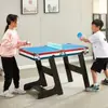 Mesa de futbolín para entretenimiento en casa 4 en 1 mesa multiusos de futbolín/billar/hockey sobre hielo/tenis de mesa
