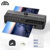 Nueva máquina laminadora de fotos doméstica con cortadora de papel, máquina de plástico para fotos, máquina selladora de plástico A4, máquina laminadora pequeña transfronteriza