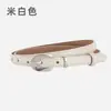 Cinturón Fino de Cuero Genuino para Mujer Piel de Vaca Vintage Estilo Ins para Mujer Decorativo para Jeans Cinturón de Mujer Fábrica Exclusivo Transfronterizo