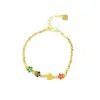 Nuevo Pulsera de Oro Arena de Vietnam Estilo Palacio Flor Gota de Aceite Pulsera de Paz Alegría Retro Marea Nacional Joyería de Alta Gama