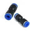 Conector Rápido Unión Recta PU Tubo de Aire de Plástico Neumático