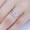 Nuevo Set Creativo de Anillos para Mujer, Anillo Retorcido, Chapado en Cobre con Oro Rosa, Joyería de Anillo de Moda para Mujer