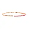 Tilinny Wish Cadena de Tenis de Diamantes de Fila Única Micro-Pavimentada de 3 mm Pulsera Sencilla y Versátil para Mujer