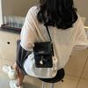 Bolso plateado para mujer 2024 nueva moda de verano bolso de hombro super popular bandolera bolso para teléfono móvil bolso cuadrado pequeño