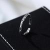 Anillo de Trébol Antiguo Vintage de Plata S925 Bajo el Árbol Banyan Anillo de Möbius Simple para Mujer Anillo de Dedo Personalizado para Combinar con Todo
