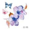 Pegatinas de Tatuaje Florales Impermeables Nuevas en Stock, Pegatinas Faciales Frescas y Elegantes, Pegatinas de Arte para Estudio Fotográfico de Moda, Tatuaje