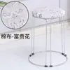 Taburete de Moda de Lujo Ligero para Uso en el Hogar, Taburete Engrosado para Dormitorio, Taburete Duradero para Adultos para Sala de Estar, Taburete de Hierro para Adultos, Taburete Pequeño