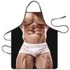 Fonte transfronteiriça Amazon mais vendido criativo engraçado personalidade impresso avental musculoso homens sexy avental fabricantes