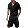 2026 Verão Cross-Amazon Conjunto Esportivo 3D Masculino Camiseta de Manga Curta Shorts Casuais Conjunto de Duas Peças
