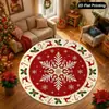 Promoção Quente Tapete Redondo do Papai Noel Decoração de Cena de Festival Interna Externa Tapete de Chão Etiquetagem Amazon Transfronteiriça Dropshipping