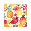 ZJ071 Fruta Colorida Quadrado Toalha de Papel Feriado Festa da Fruta Pintura a Óleo Decoração de Frutas Guardanapo de Papel Descartável