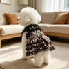 Ropa para perros de primavera y verano, estilo fino para perros pequeños, gatos Teddy, vestido con tirantes de encaje lindo de princesa margarita