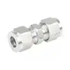 Conector Intermedio Recto Tipo Férula de Acero Inoxidable 304 Conexión Recta Doble Férula de Diámetro Igual y Diferente 316L
