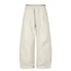 Yidao Vintage Outono 2026 Novidades Calças Casuais Lavadas com Efeito Desgastado Retro Calças Cargo Masculinas Desconstruídas Largas