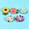 Broche de Flor de Rosa y Tulipán Transfronterizo Versátil Metal para Ropa de Niña Corsage Insignia de Joyería Pequeña Fresca Accesorios