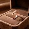 Anillo giratorio de acero inoxidable esmerilado de 4/6/8 mm, un artículo popular en Amazon para ventas transfronterizas, venta al por mayor de anillos giratorios de acero de titanio para aliviar el estrés