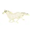 Broche de Caballo del Zodiaco Animal Estilo Chino, Lujo de Gama Alta, Circonita Microincrustada, Pin de Caballo Tridimensional, Unisex