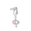 Unhas de Umbigo de Lua Colorida Transfronteiriça Atacado E-Commerce Novo Europeu e Americano Pingentes de Borboleta Sem Piercing Joias de Argola de Umbigo