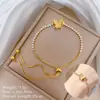 [acero de titanio de cuerpo completo] dongdaemun personalizado cadena de reloj romana pulsera de cuentas redondas oro de horno celebridad de internet retro novias