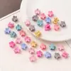 Pinza para el pelo de dibujos animados para niños Pinza para el pelo Macaron Mini Pinza de Conejo Flor Escarchada Lindos Accesorios para el pelo tamaño pequeño Pinza