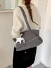 Bolsa tote transfronteiriça estilo coreano com estrelas e bolinhas, novo modelo 2026, bolsa de ombro simples de grande capacidade, bolsa de axila da moda para o dia a dia