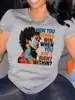Camiseta Casual Feminina com Estampa Gráfica de Manga Curta - Aliexpress Transfronteiriço