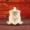 Taza de Agua de Cerámica para Ofrenda a Buda, Guanyin y Otras Deidades; Cáliz de Agua Bendita para el Hogar; Ofrendas Budistas y Artículos de Culto