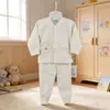 Conjunto de Ropa Interior para Bebé de Primavera y Otoño con Cuello Alto, Camisetas Térmicas y Pantalones de Algodón Sin Costuras con Dibujos Animados para Niños