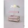 Soporte Creativo para Joyería de Carta de Amor, Pájaro de Hierro Dorado con Forma de Perchero para Pendientes, Collares y Anillos para Escritorio