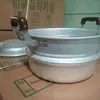 Directo de fábrica olla para cocinar al vapor de aluminio gruesa estilo antiguo olla de doble capa para pan al vapor olla de aluminio comercial olla de aluminio para cocinar al vapor olla de aluminio para verduras al vapor