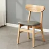 Sillas de comedor de madera maciza estilo nórdico con respaldo de mariposa, diseño simple y moderno, adecuadas para uso doméstico, restaurantes y entornos de comedor informal.; disponible para venta al por mayor