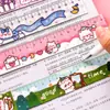 Régua Magnética Macia de Cachorro com Texto Inspirador Flexível para Alunos do Ensino Fundamental Usar Régua Criativa Armazenamento de Mesa Multifuncional Caderno