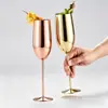 Copa de vino de acero inoxidable 304 de capa única de 500 ml, copa de vino tipo barril de gran capacidad colorida, resistente a caídas, con recubrimiento de cobre