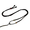 Colar Pingente Nó Concentrico Elegante Ajustável Colar de Ágata de Jade Pingente de Jade Corrente para Suéter Masculina e Feminina