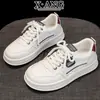 Zapatos Blancos de Piel Genuina para Mujer, Zapatos Versátiles de Suela Blanda Que No Cansan los Pies, Nuevo Estilo Primavera y Verano 2026, Tenis Deportivos Casuales Transpirables