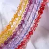 Cuentas de cristal facetado, cuentas sueltas para pulseras hechas a mano DIY, cadenas para teléfono, accesorios de joyería con cuentas, stock del fabricante disponible para venta al por mayor