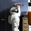 Bandeja grande con astronauta para el aterrizaje, adornos grandes para sala de estar, decoración del hogar, regalo de inauguración de la casa con astronauta
