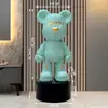 Novo Cofre de Porquinho Desenho Animado Urso Violento Grande Tendência de Chão para a Sala de Estar ao Lado do Gabinete da TV, com Acabamento de Couro de Alta Qualidade