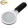 Lupa Grande de 103 mm con Tres Luces LED Portátil para Lectura de Personas Mayores e Identificación de Antigüedades con Lente de Cristal de Doble Luz