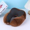 Cubrenuca Almohada en forma de U Almohada de verano para el cuello Espuma viscoelástica Avión Protección en U para el cuello Coche Adulto