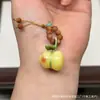 Cera de Abeja de Segunda Generación Varios Estilos Oso Bolsa de Queso Colgante Llavero DIY Exquisito Adorno de Joyería