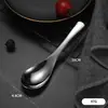 Colher Estilo Palácio de Aço Inoxidável 304, Colher de Sopa Aprofundada Estilo Chinês, Louça Doméstica, Colher com Fundo Redondo, Colher de Comer, Colher de Sopa