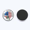 Retro Bandera Americana Estatua de la Libertad pegatinas para refrigerador de cristal magnéticas para el hogar decoraciones de parche para pizarra blanca 25mm