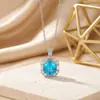 Colar Geométrico de Cobre Micro-Inlaid Retro Exquisito da Moda para Mulheres, Brincos e Acessórios Versáteis Super Brilhantes de Nicho de Luxo Leve