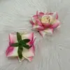 Cabezas de Flores de Rosa Artificial de Alta Gama con Bordes Rizados para Decoración de Paredes de Flores de Boda, Boutonnières de Flores Artificiales, Decoraciones Florales para Arcos, Venta Directa del Fabricante
