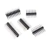 Espaçamento de pinos dobrados 2,54 mm fileira dupla pino dobrado conector de pino dobrado 90 graus 2x2p/3/4/5/6/10/20/40p