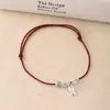 Pulseira de Prata de Lei S925 com Fio Vermelho e Peixe para Mulheres, Tecida à Mão Simples Novo Design Estilo Chinês Joia B6762
