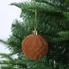 Bolas de Natal flocadas transfronteiriças, bolas de Natal de pelúcia multicoloridas, decorações de árvore de Natal, enfeites festivos para arranjos de cena de feriado